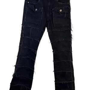 FWRD Denim New York Stacked Stretch Washed Black Jeans Size 32W/36L EUC #5938